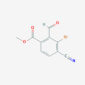 Methyl 3-bromo-4-cyano-2-formylbenzoate