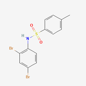 molecular formula C13H11Br2NO2S B14141898 N-(2,4-dibromophenyl)-4-methylbenzenesulfonamide CAS No. 112970-57-7