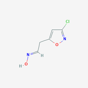 molecular formula C5H5ClN2O2 B141419 (E)-2-(3-chloroisoxazol-5-yl)acetaldehyde oxime CAS No. 147742-73-2