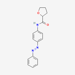 molecular formula C17H17N3O2 B14141923 N-{4-[(E)-phenyldiazenyl]phenyl}tetrahydrofuran-2-carboxamide CAS No. 355831-15-1