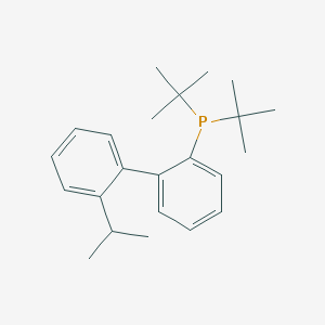 molecular formula C23H33P B14141945 Di-tert-butyl(2'-isopropyl-[1,1'-biphenyl]-2-yl)phosphane CAS No. 255835-84-8