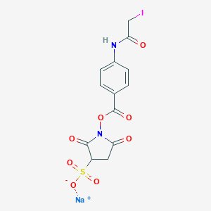 molecular formula C13H10IN2NaO8S B014142 Sulfo-SIAB sodium CAS No. 144650-93-1