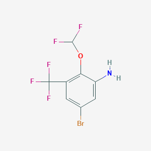 5-Bromo-2-difluoromethoxy-3-(trifluoromethyl)aniline