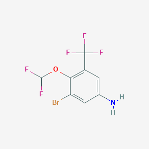 3-Bromo-4-difluoromethoxy-5-(trifluoromethyl)aniline