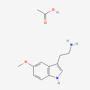 molecular formula C13H18N2O3 B14142137 acetic acid;2-(5-methoxy-1H-indol-3-yl)ethanamine CAS No. 52191-22-7