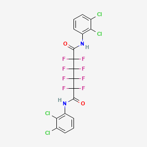 molecular formula C18H8Cl4F8N2O2 B14142159 N,N'-bis(2,3-dichlorophenyl)-2,2,3,3,4,4,5,5-octafluorohexanediamide CAS No. 293765-01-2
