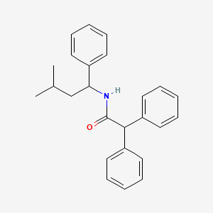 molecular formula C25H27NO B14142260 N-(3-methyl-1-phenylbutyl)-2,2-diphenylacetamide CAS No. 380906-81-0
