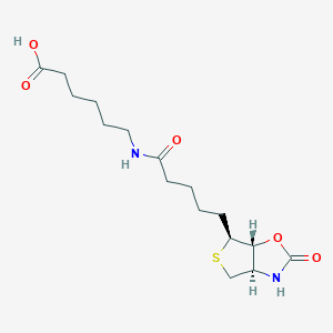 Hexanoic acid, 6-[[5-[(3aR,6S,6aS)-hexahydro-2-oxothieno[3,4-d]oxazol-6-yl]-1-oxopentyl]amino]-