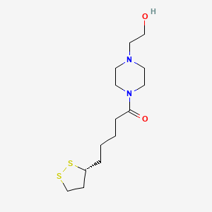 1-Pentanone, 5-(3R)-1,2-dithiolan-3-yl-1-[4-(2-hydroxyethyl)-1-piperazinyl]-