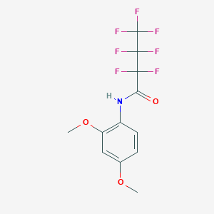 molecular formula C12H10F7NO3 B14142332 N-(2,4-dimethoxyphenyl)-2,2,3,3,4,4,4-heptafluorobutanamide CAS No. 332031-87-5