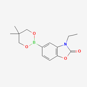 5-(5,5-Dimethyl-[1,3,2]dioxaborinan-2-yl)-3-ethyl-3H-benzooxazol-2-one
