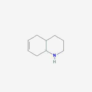 molecular formula C9H15N B14142408 1,2,3,4,4a,5,8,8a-Octahydroquinoline CAS No. 242817-60-3