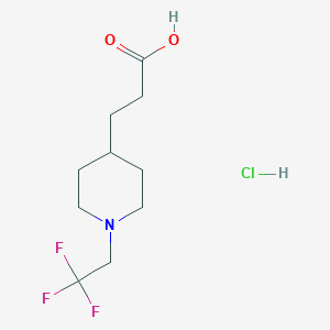 3-[1-(2,2,2-Trifluoro-ethyl)-piperidin-4-yl]-propionic acid hydrochloride