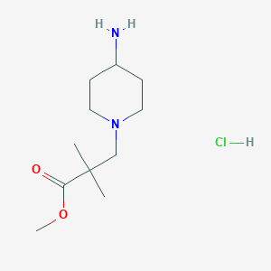 3-(4-Aminopiperidin-1-yl)-2,2-dimethylpropionic acid methyl ester hydrochloride