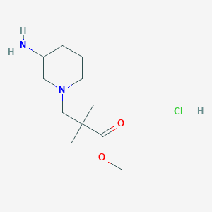 3-(3-Aminopiperidin-1-yl)-2,2-dimethylpropionic acid methyl ester hydrochloride