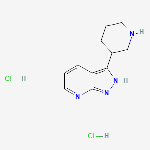 3-Piperidin-3-yl-1h-pyrazolo[3,4-b]pyridine dihydrochloride