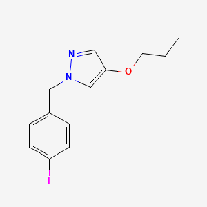 molecular formula C13H15IN2O B1414248 1-(4-Iodo-benzyl)-4-propoxy-1H-pyrazole CAS No. 2004573-97-9
