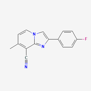 2-(4-Fluorophenyl)-7-methylimidazo[1,2-a]pyridine-8-carbonitrile