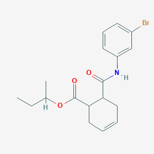 molecular formula C18H22BrNO3 B14142542 Butan-2-yl 6-[(3-bromophenyl)carbamoyl]cyclohex-3-ene-1-carboxylate 