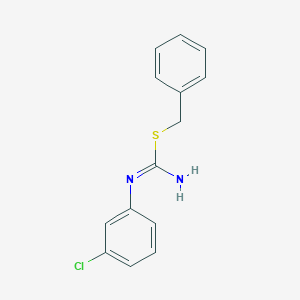 molecular formula C14H13ClN2S B14142545 benzyl N'-(3-chlorophenyl)carbamimidothioate CAS No. 89045-68-1