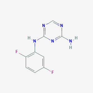 molecular formula C9H7F2N5 B14142558 N2-(2,5-Difluorophenyl)-1,3,5-triazine-2,4-diamine CAS No. 66088-47-9