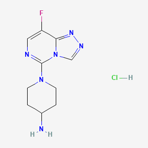 1-(8-Fluoro[1,2,4]triazolo[4,3-c]pyrimidin-5-yl)piperidin-4-amine hydrochloride