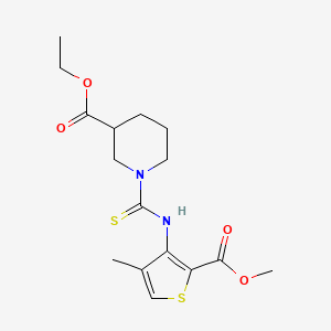 Ethyl 1-({[2-(methoxycarbonyl)-4-methylthien-3-yl]amino}carbonothioyl)piperidine-3-carboxylate