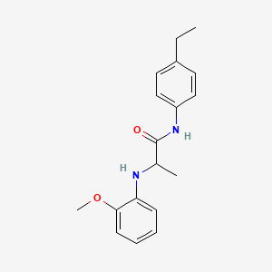 molecular formula C18H22N2O2 B14142608 N-(4-Ethylphenyl)-N~2~-(2-methoxyphenyl)alaninamide CAS No. 89312-29-8