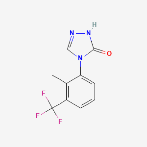 4-[2-Methyl-3-(trifluoromethyl)phenyl]-2,4-dihydro-3H-1,2,4-triazol-3-one