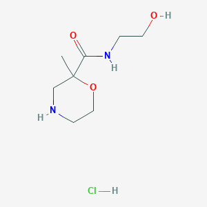 N-(2-Hydroxyethyl)-2-methylmorpholine-2-carboxamide hydrochloride