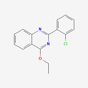 molecular formula C16H13ClN2O B14142642 2-(2-Chlorophenyl)-4-ethoxyquinazoline CAS No. 59524-97-9