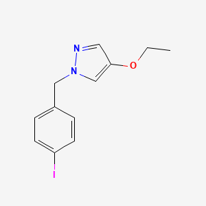 molecular formula C12H13IN2O B1414267 4-Ethoxy-1-(4-iodobenzyl)-1H-pyrazole CAS No. 1881678-86-9