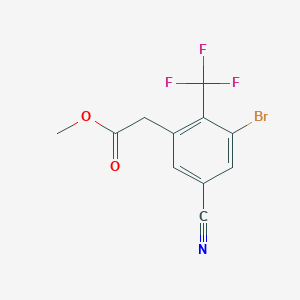 Methyl 3-bromo-5-cyano-2-(trifluoromethyl)phenylacetate