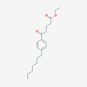 molecular formula C20H30O3 B14142705 Ethyl 4-heptyl-I-oxobenzenepentanoate CAS No. 138247-15-1