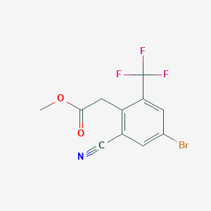 Methyl 4-bromo-2-cyano-6-(trifluoromethyl)phenylacetate