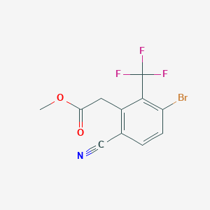 Methyl 3-bromo-6-cyano-2-(trifluoromethyl)phenylacetate
