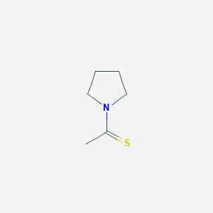 molecular formula C6H11NS B14142734 Pyrrolidine, 1-(1-thioxoethyl)- CAS No. 18732-60-0