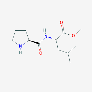 molecular formula C12H22N2O3 B14142735 L-Leucine, L-prolyl-, methyl ester CAS No. 42382-99-0