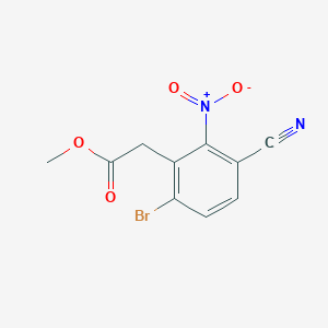 Methyl 6-bromo-3-cyano-2-nitrophenylacetate