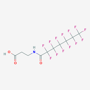 molecular formula C10H6F13NO3 B14142742 N-(Perfluoroheptanoyl)-3-aminopropanoic acid CAS No. 160845-44-3
