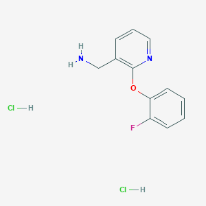 1-[2-(2-Fluorophenoxy)pyridin-3-yl]methanamine dihydrochloride