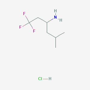 1,1,1-Trifluoro-5-methylhexan-3-amine hydrochloride