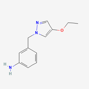 3-(4-Ethoxypyrazol-1-ylmethyl)-phenylamine