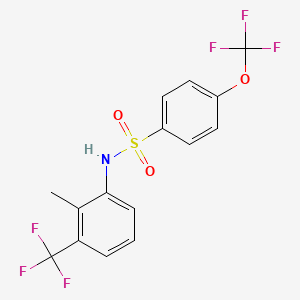 N-[2-Methyl-3-(trifluoromethyl)phenyl]-4-(trifluoromethoxy)benzenesulfonamide