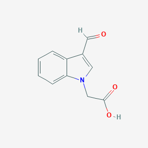 molecular formula C11H9NO3 B141428 3-Formylindol-1-yl-acetic acid CAS No. 138423-98-0