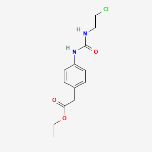 Ethyl [4-({[(2-chloroethyl)amino]carbonyl}amino)phenyl]acetate