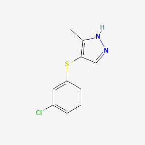 4-[(3-Chlorophenyl)thio]-3-methyl-1H-pyrazole