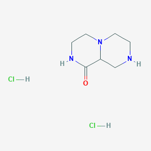 2,3,4,6,7,8,9,9a-Octahydropyrazino[1,2-a]pyrazin-1-one dihydrochloride