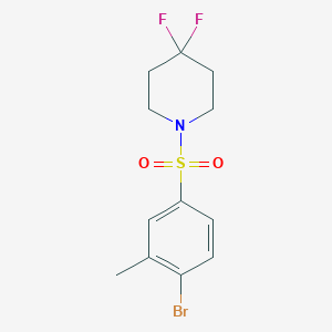 1-(4-Bromo-3-methylbenzenesulfonyl)-4,4-difluoropiperidine