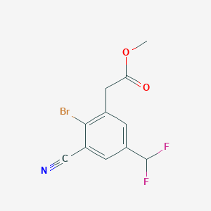 Methyl 2-bromo-3-cyano-5-(difluoromethyl)phenylacetate